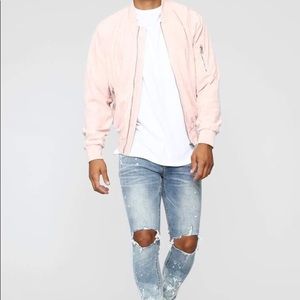 Pink fashion nova men’s jacket